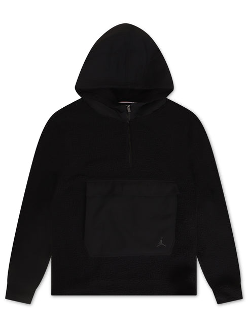 Air Jordan Flight Men's High-Pile Fleece Pullover Hoodie - Black