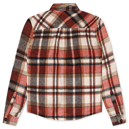 Silent Chapters Motive Flannel - Orange Multi - denim exchange