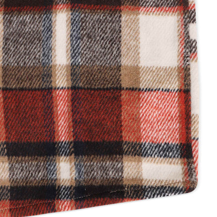 Silent Chapters Motive Flannel - Orange Multi - denim exchange