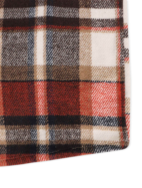 Silent Chapters Motive Flannel - Orange Multi