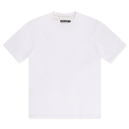 Silent Chapters Point Blank Oversized Tee - White