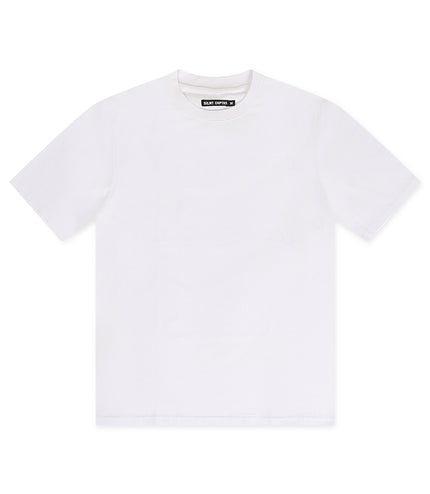 Silent Chapters Point Blank Oversized Tee - White