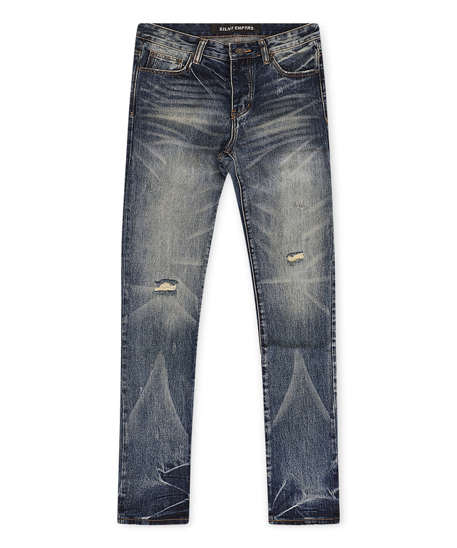 Silent Chapters Lab Straight Denim - Vintage oscuro