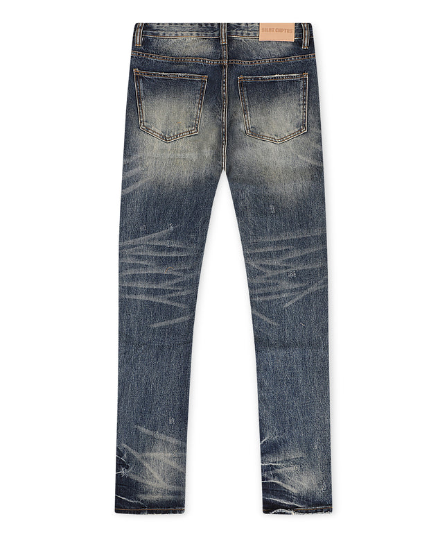 Silent Chapters Lab Straight Denim - Vintage oscuro