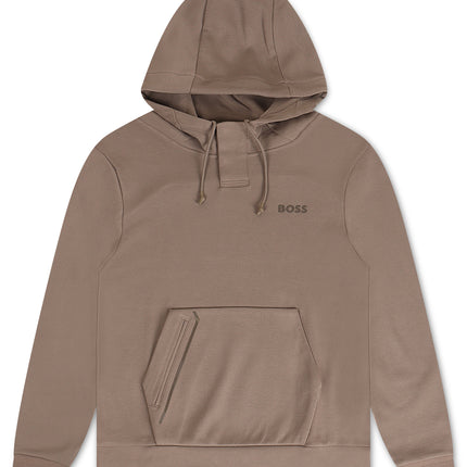 Boss Green Soody MIrror Hoodie - Coffee