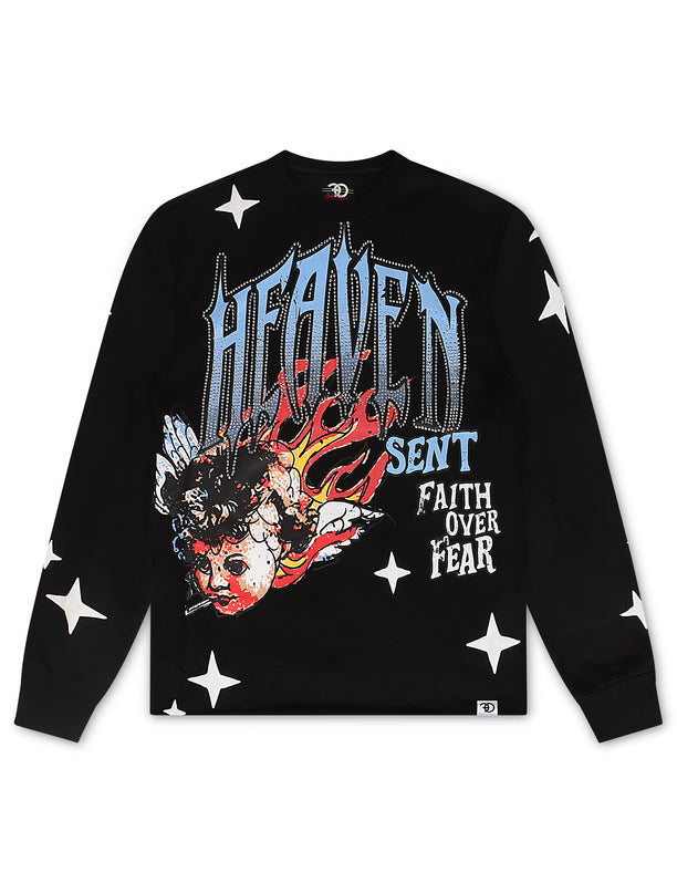 Frost Originals Faith Over Fear Crewneck - Black