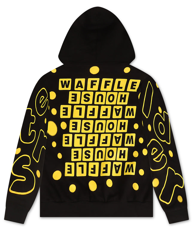 Red Letters POV It's 5AM Scattered Hoodie - Black