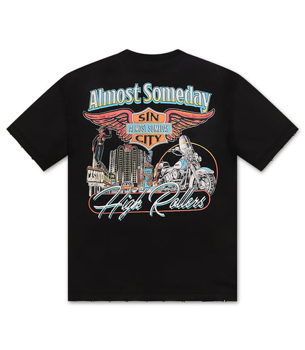 Almost Someday High Rollers Tee - Sunfade Black