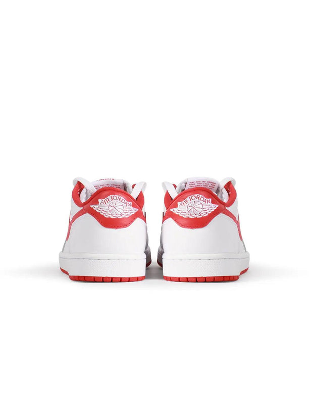 AIR JORDAN MENS 1 LOW - WHITE/UNIVERSITY RED AIR JORDAN