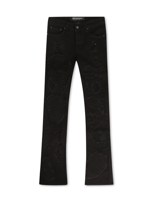 Valabasas "Mor ' Du" Stacked Denim - Black