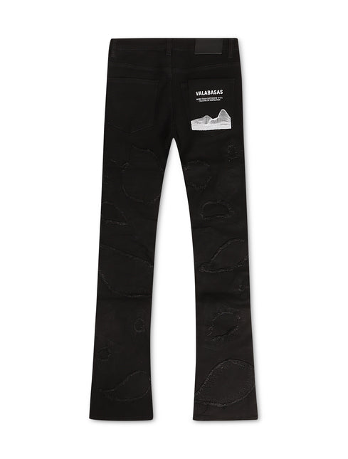 Valabasas "Mor ' Du" Stacked Denim - Black