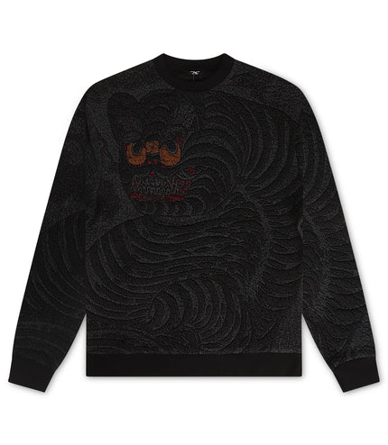 Jordan Craig Tapestry Crewneck - Black Dragon