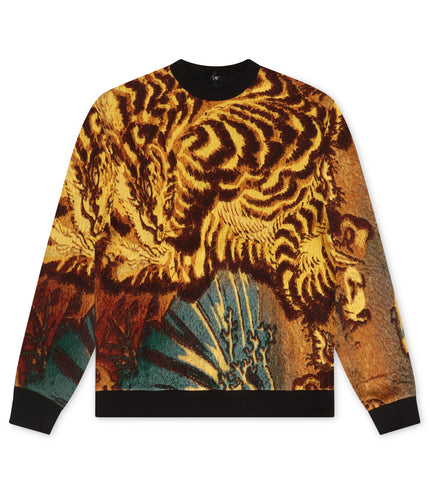 Jordan Craig Tapestry Crewneck - Gold Dragon