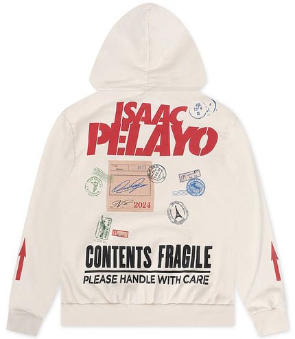 Pelayo Mona Lisa Smiley Face Hoodie - Cream