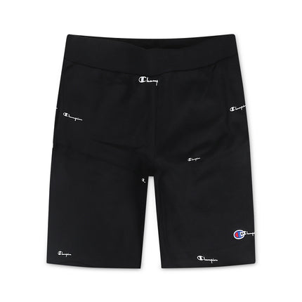 Champion Logo Spead Shorts - Black
