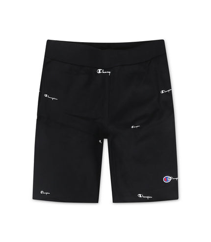 Champion Logo Spead Shorts - Black