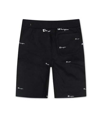 Champion Logo Spead Shorts - Black