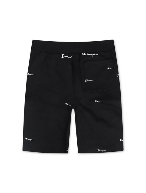 Champion Logo Spead Shorts - Black