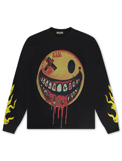 All Human Happy Days Crewneck - Black