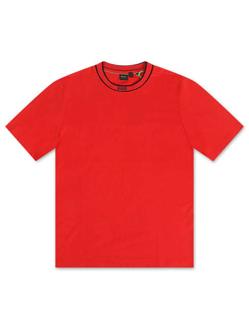 Boss Green Label Cotton Jersey Tee - Red