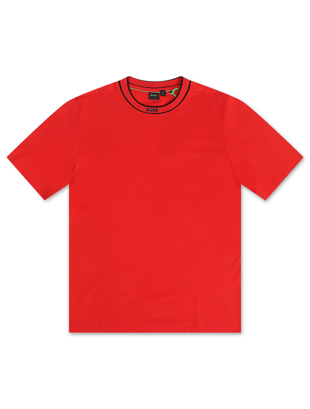 Boss Green Label Cotton Jersey Tee - Red