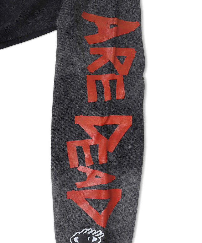 All Human Send Help - Black Wash Hoodie