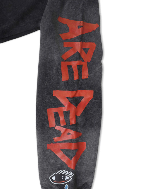 All Human Send Help - Black Wash Hoodie