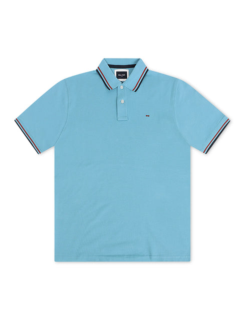 Eden Park Decalage Polo - Blue