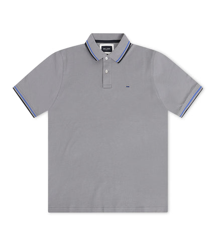 Eden Park Decalage Polo - Grey