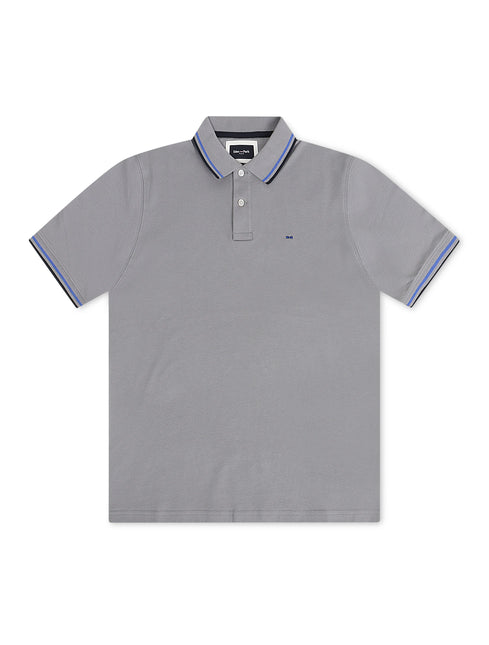 Eden Park Decalage Polo - Grey