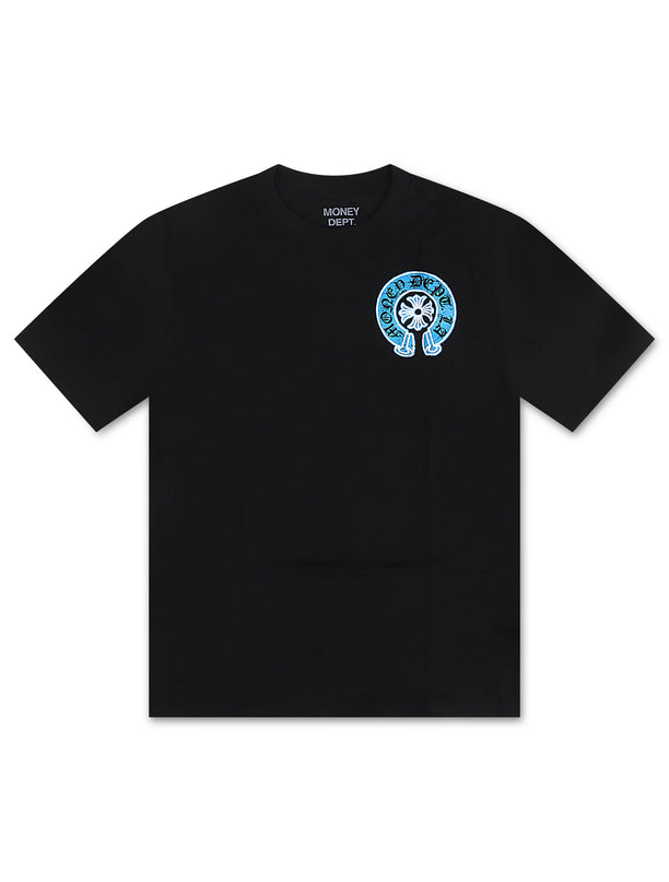 Money Dept. Vintage Old English Tee - Black/Blue