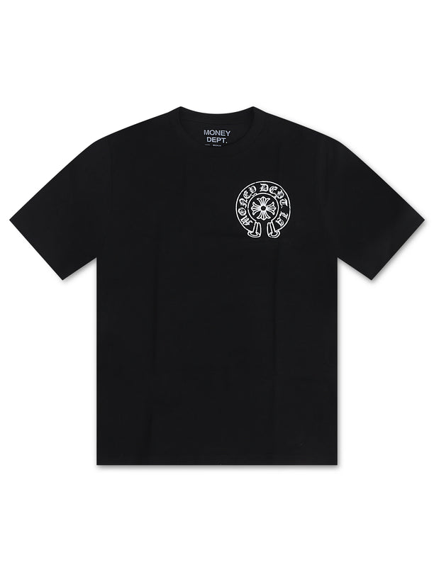 Money Dept. Vintage Old English Tee - Black/White