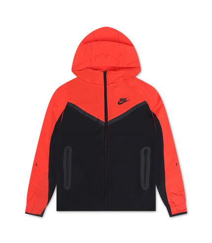 Nike Boys Tech Fleece Hoodie - Black/Light Crimson