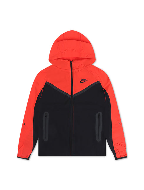 Nike Boys Tech Fleece Hoodie - Black/Light Crimson