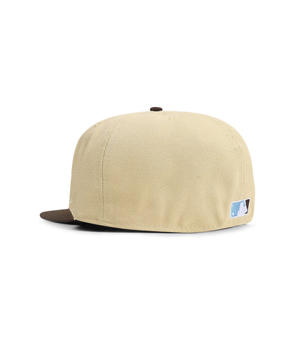 New Era 5950 Brooklyn Dodgers Jackie Robinson 75 Years Hat - Beige/Brown