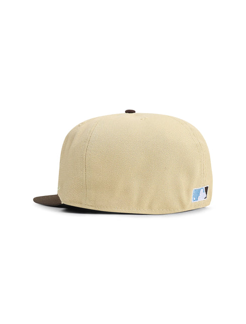 New Era 5950 Brooklyn Dodgers Jackie Robinson 75 Years Hat - Beige/Brown