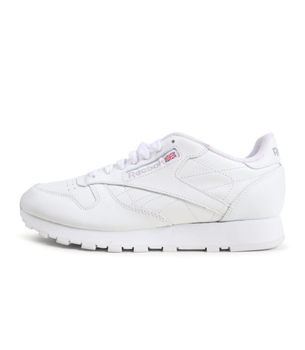 Reebok Mens Classic Leather - White/ Grey