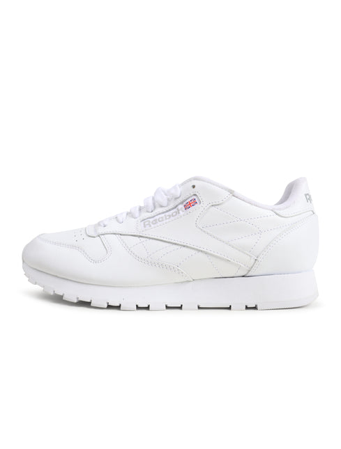 Reebok Mens Classic Leather - White/ Grey