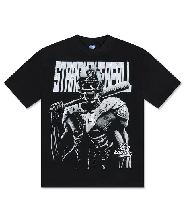 Camiseta de Bo Jackson con esqueleto que observa las estrellas - Negra