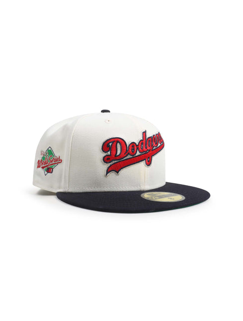 New Era 5950 LA Dodgers World Series Hat - Chrome/Black