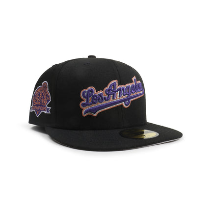 New Era 5950 World Series Champions Dodgers Hat - Black