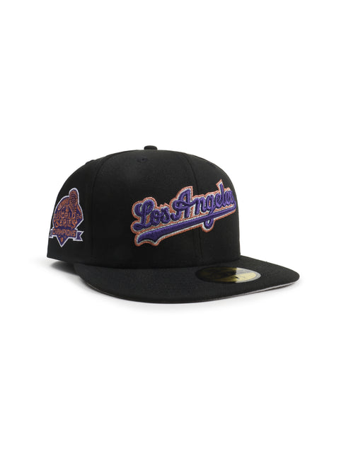 New Era 5950 World Series Champions Dodgers Hat - Black