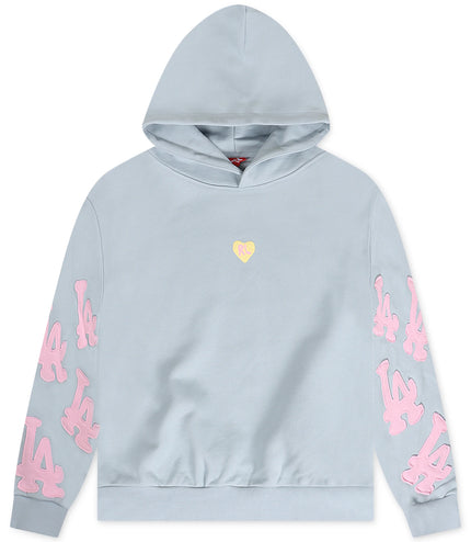 Red Letters Not LA Scattered Hoodie - Bubblegum