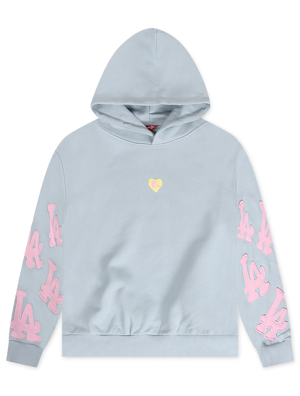 Red Letters Not LA Scattered Hoodie - Bubblegum