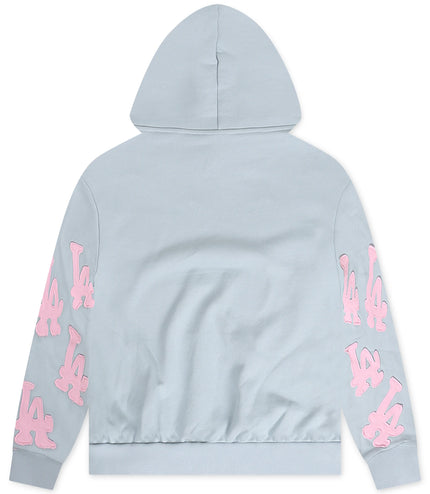 Red Letters Not LA Scattered Hoodie - Bubblegum