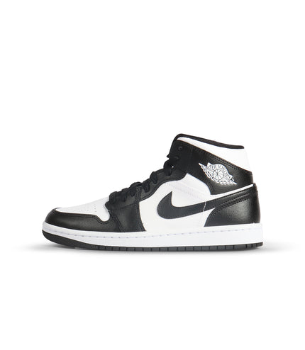 Air Jordan Womens 1 Mid - White/Black