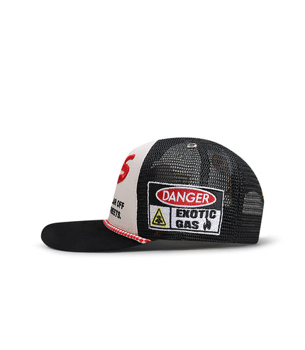 GasNYC Dare Trucker Hat - Off White/Black