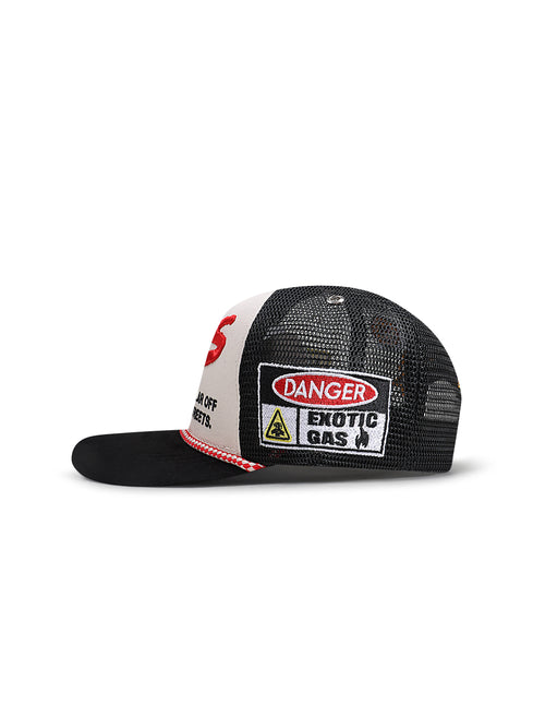 GasNYC Dare Trucker Hat - Off White/Black