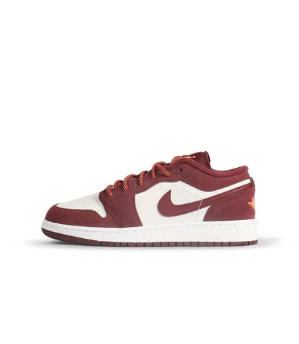 AIR JORDAN BIG KIDS 1 LOW - NIGHT MAROON AIR JORDAN