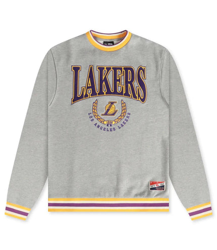 NEW ERA LA LAKERS 1948 CREWNECK - GREY NEW ERA